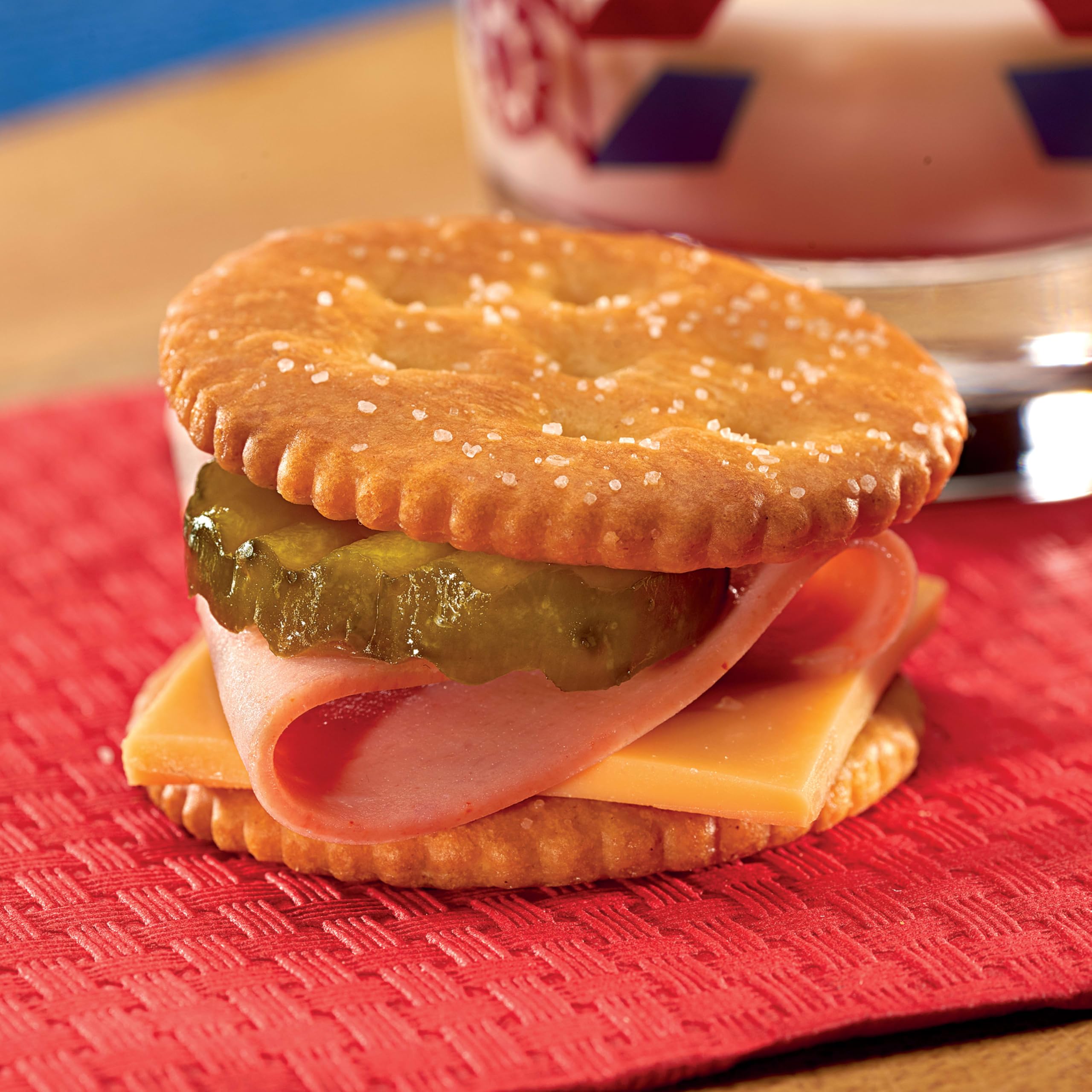 Crushed RITZ whole wheat crackers on dessert showing crunchy topping texture benefit