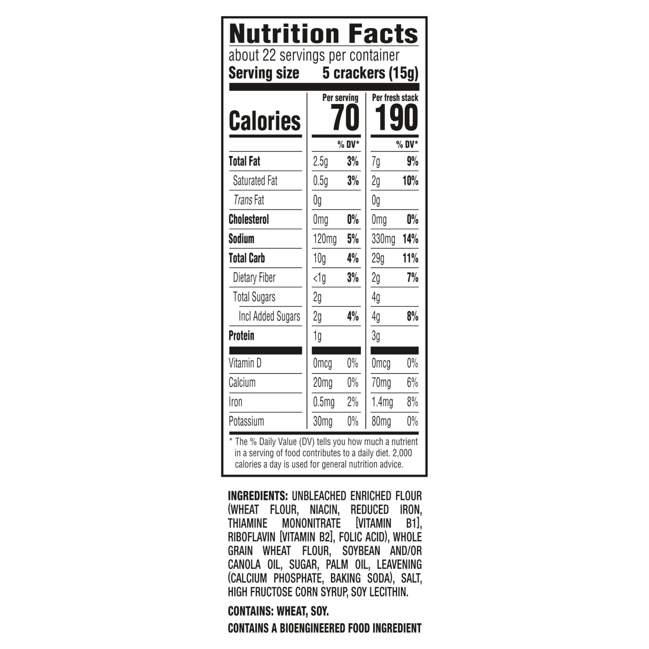 RITZ close-up of individual Fresh Stack pack highlighting sealed freshness benefit