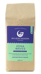 River Moon front packaging showing 16 oz artisan medium roast, preserves freshness