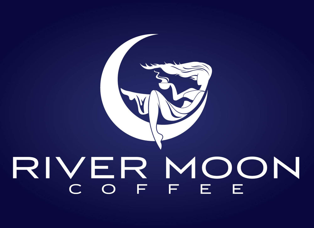 River Moon heap of ground Kona coffee highlighting grind uniformity and flavor