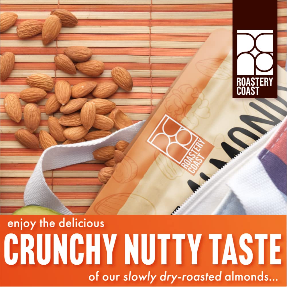 Roastery Coast baking scene with chopped almonds adding texture