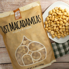 Roastery Coast close-up of macadamia texture revealing creamy interior and crunch