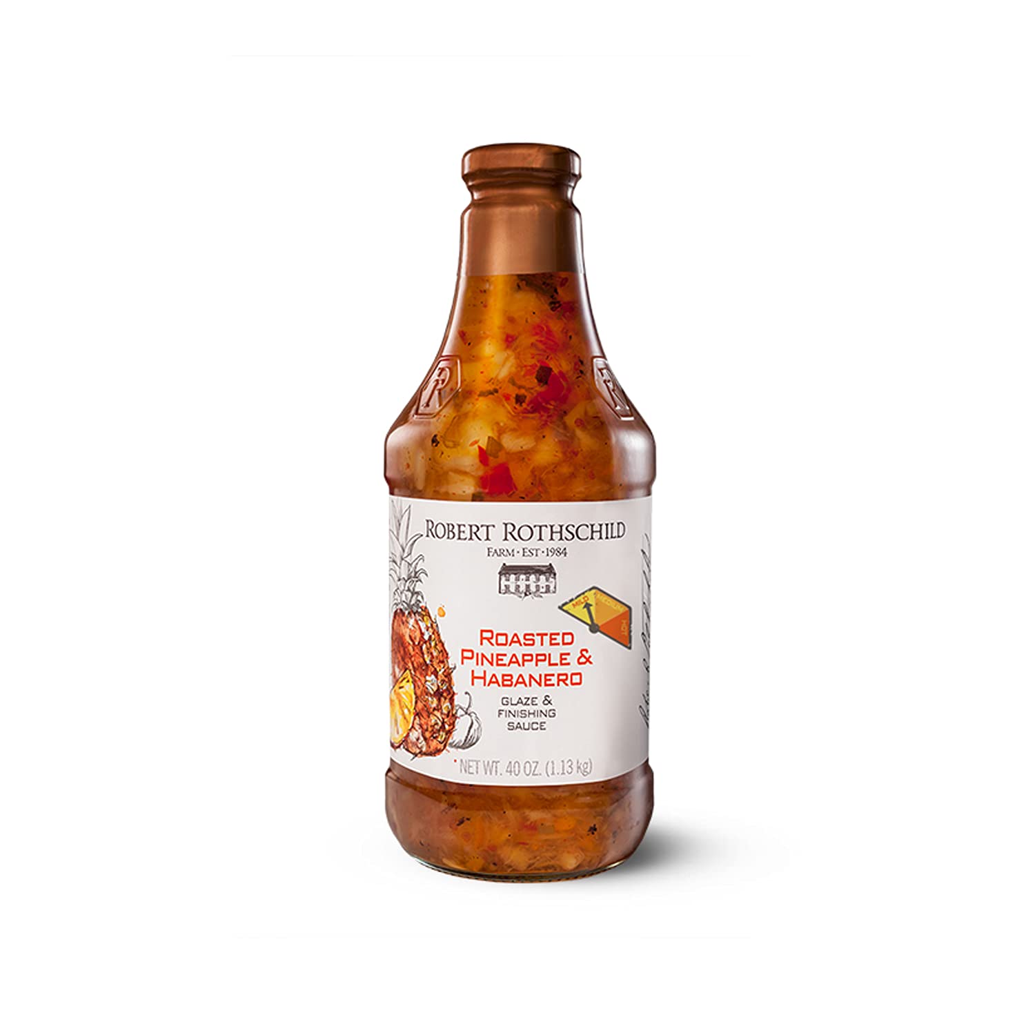 Robert Rothschild Farm front label showing product name and size for quick identification