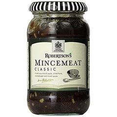 Robertson mincemeat jar front view showing label and size, perfect for holiday baking