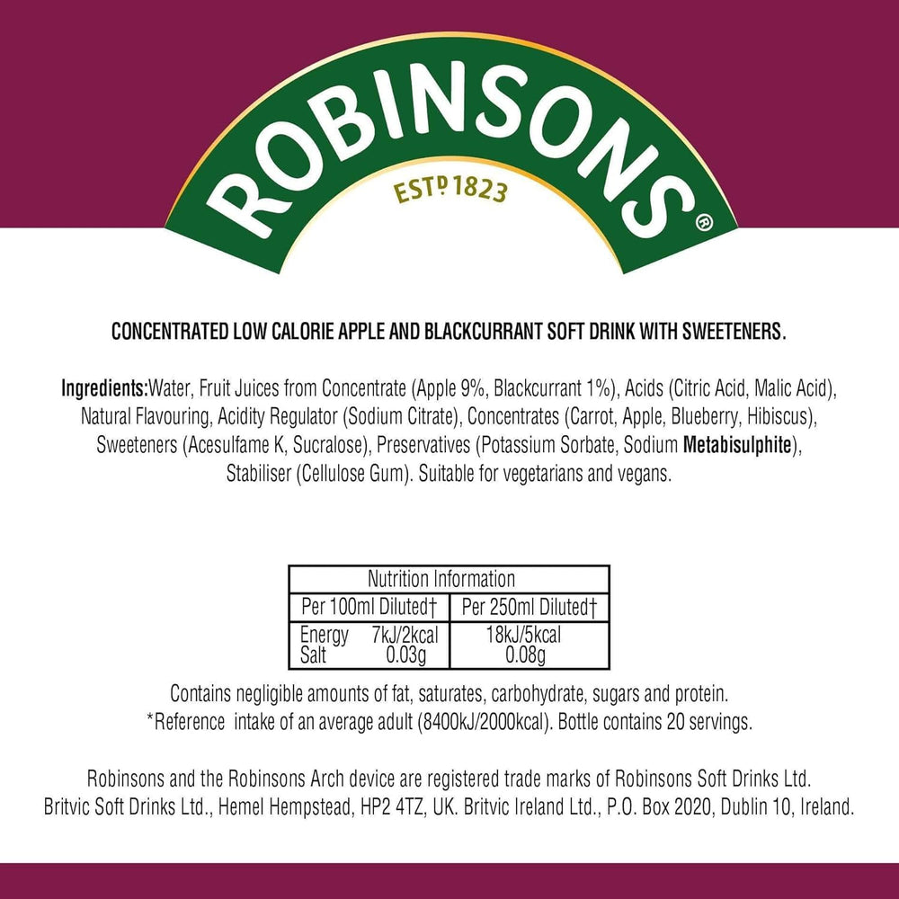 Robinsons on family table with glasses, promoting shared, family-friendly refreshment