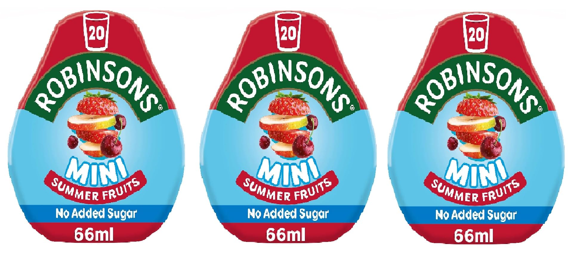 Robinsons front packaging showing three pouches and clear branding for quick recognition