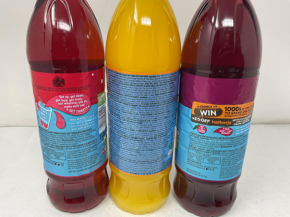 Robinsons served in iced glass demonstrating thirst-quenching low-sugar option