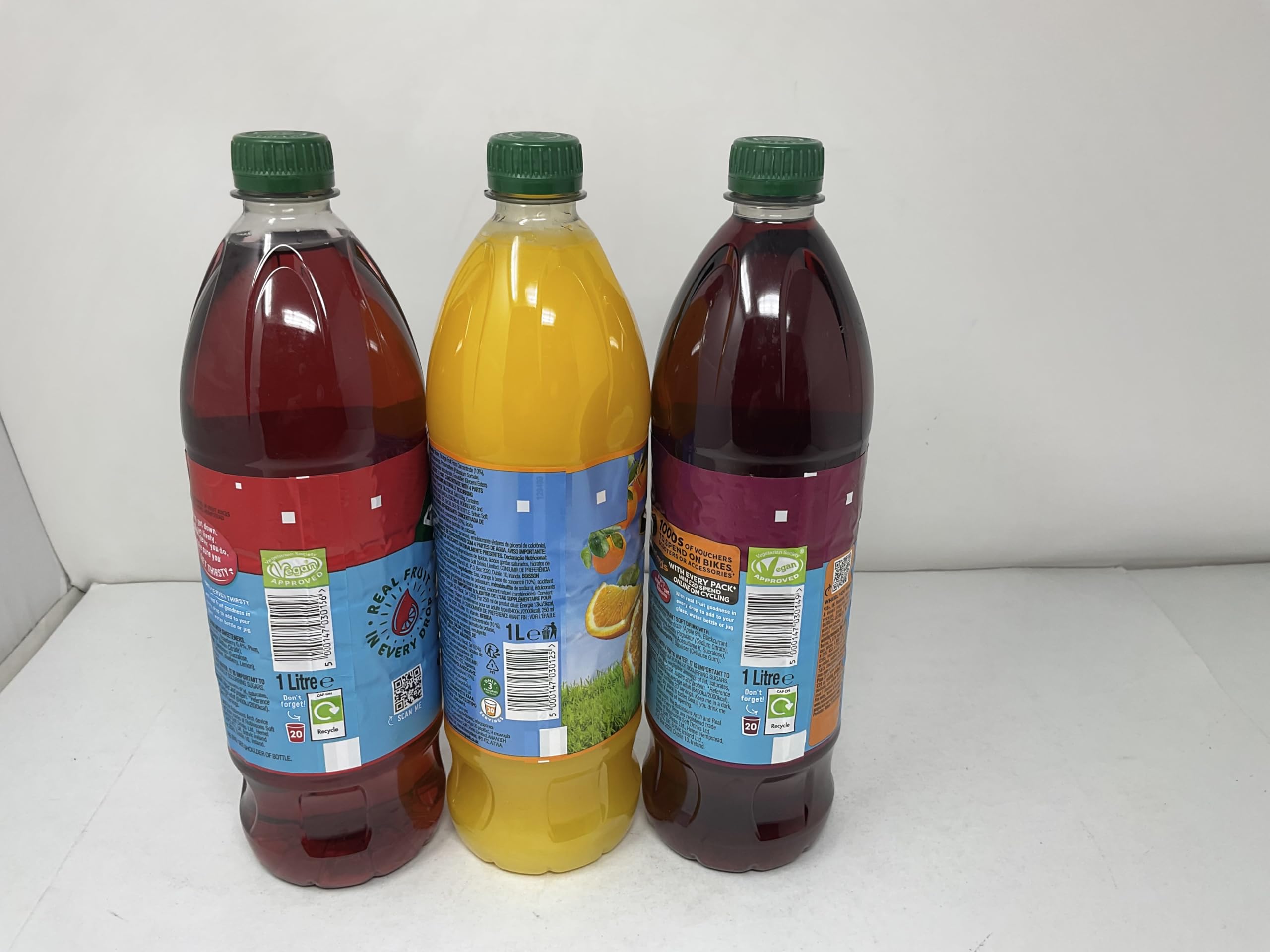 Robinsons variety bottles on kitchen counter illustrating family-ready supply