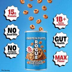 ROGUE SNACKS close-up of airy puff texture highlighting satisfying crunch