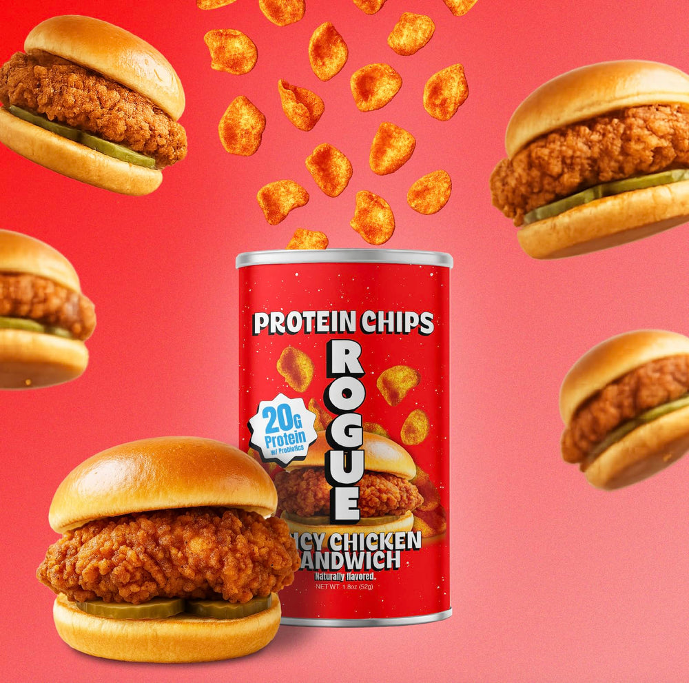 Rogue Snacks label detail showing ingredient claims and clean formulation
