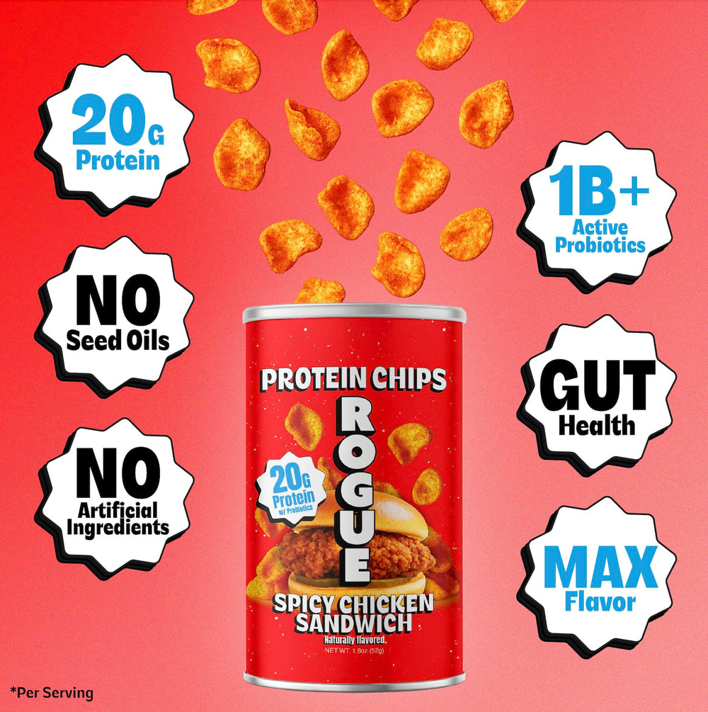 Rogue Snacks close-up of crunchy texture highlighting satisfying crispness