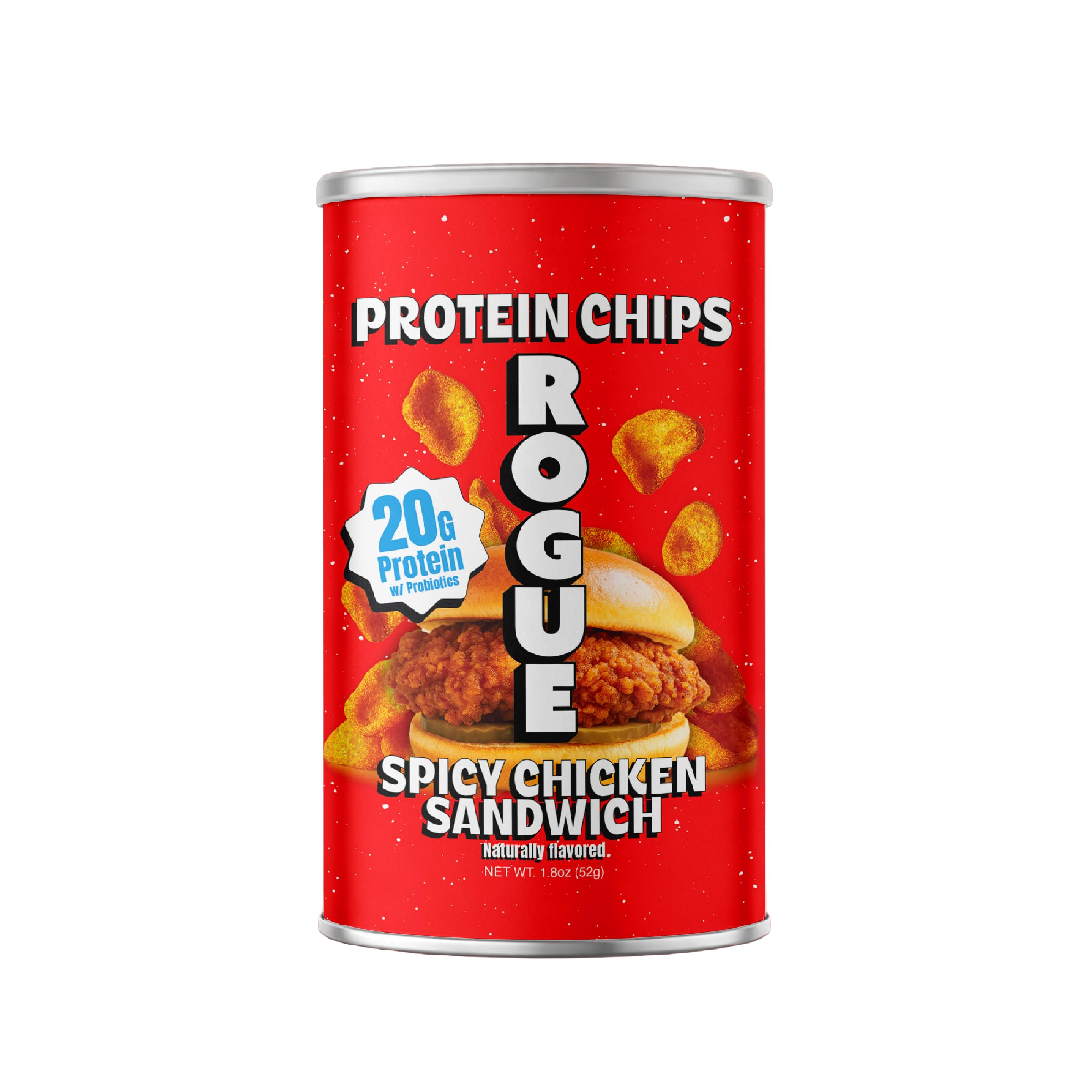Rogue Snacks chips beside dip and salad showing versatile pairing ideas