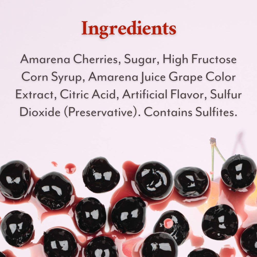 Roland Foods cherry used as cocktail garnish on glass rim, enhances beverage presentation
