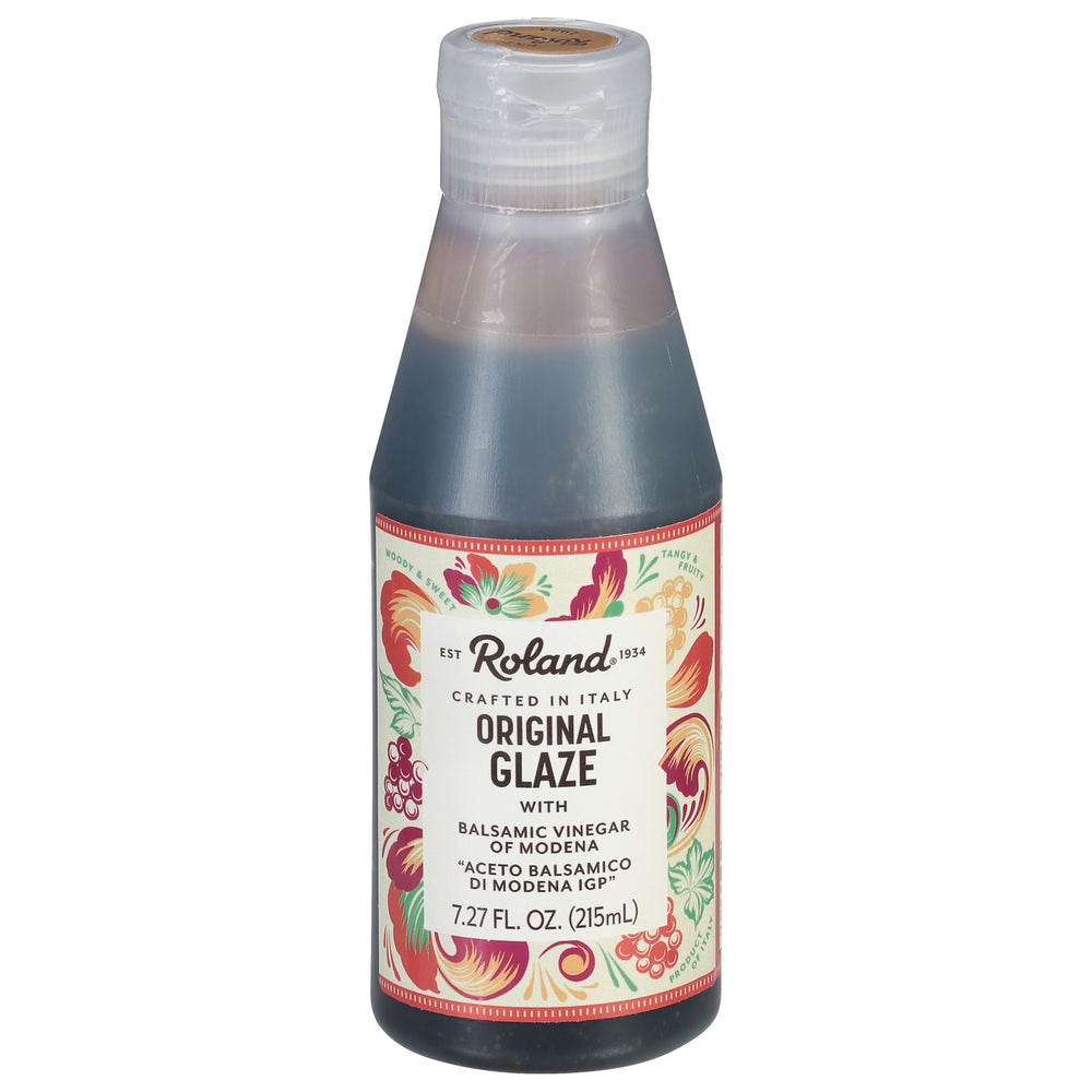 Roland Foods bottle front view showing label and convenient pour cap benefit