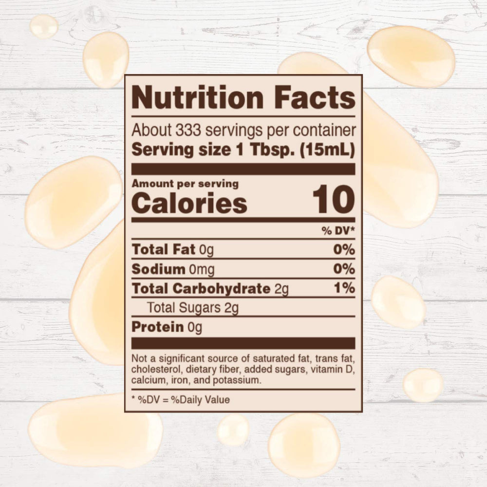 Roland Foods drizzled glaze on salad showing pale color and plating benefit