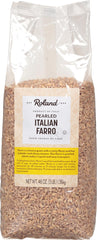 Roland Foods front packaging of pearled farro showing product and brand benefit of bulk value