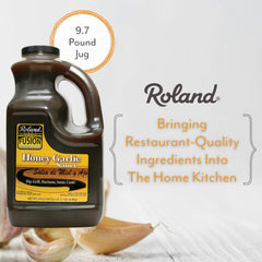 Roland Foods close-up of sauce pouring to show smooth texture and glossy finish