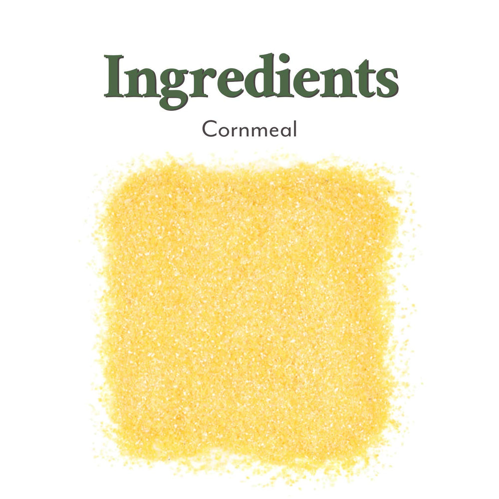 Roland Foods label close-up showing stone-ground cornmeal and kosher benefit