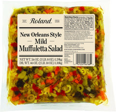 Roland Foods front packaging showing 56-ounce pouch and branding benefit convenience