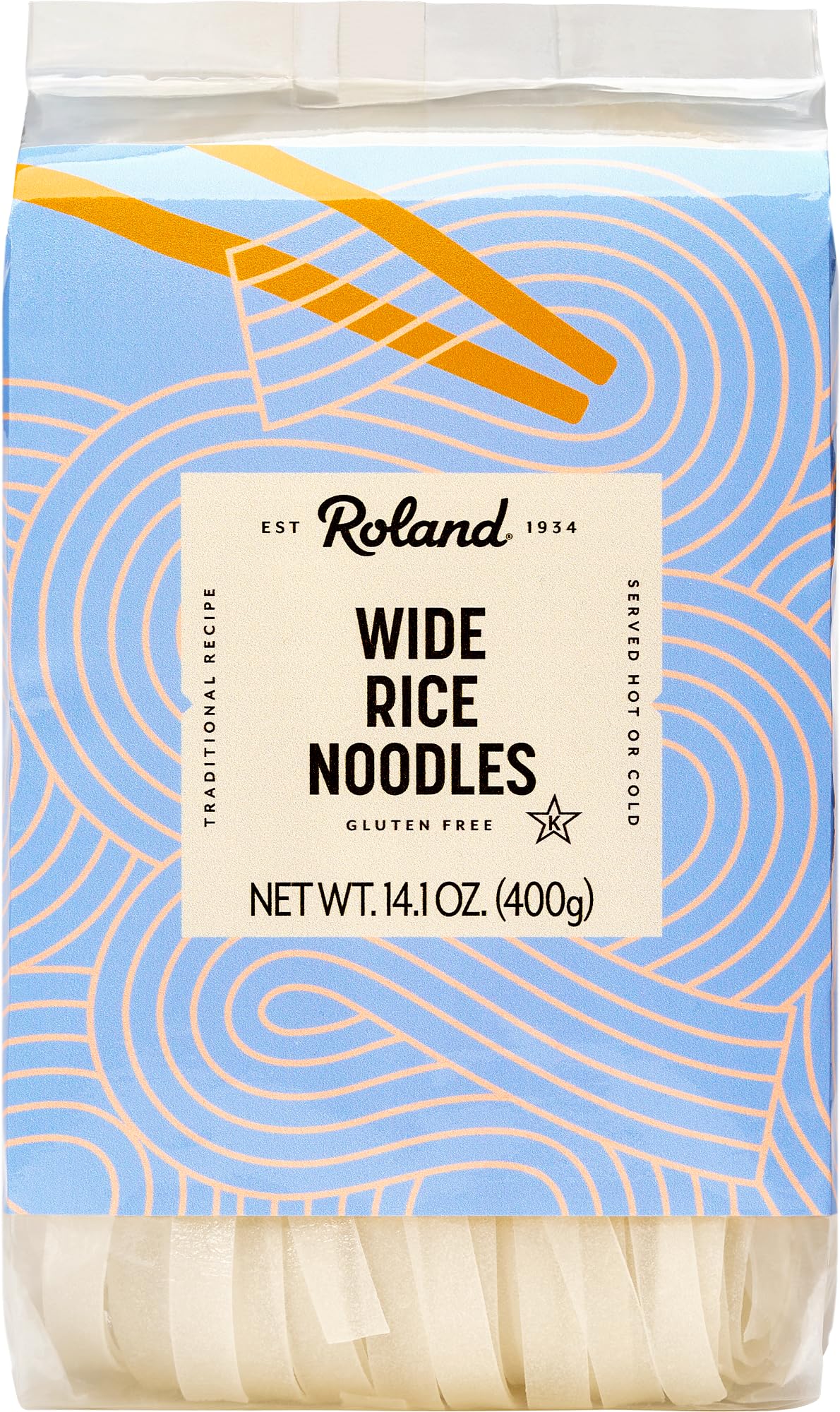 Roland front packaging showing 14.1 oz bag and product benefit clarity
