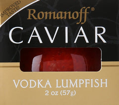 Romanoff front packaging showing 2 oz jar and label, highlights convenience