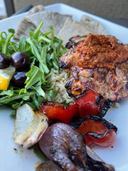 Ronda's Fine Foods romesco spread on toast demonstrating gourmet sandwich upgrade