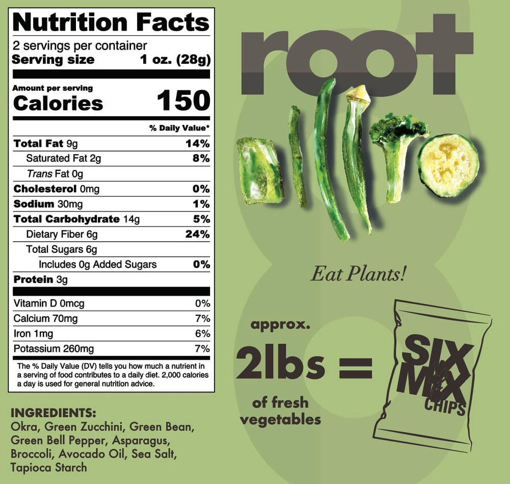Root close-up of chip texture highlighting crispness and avocado oil finish