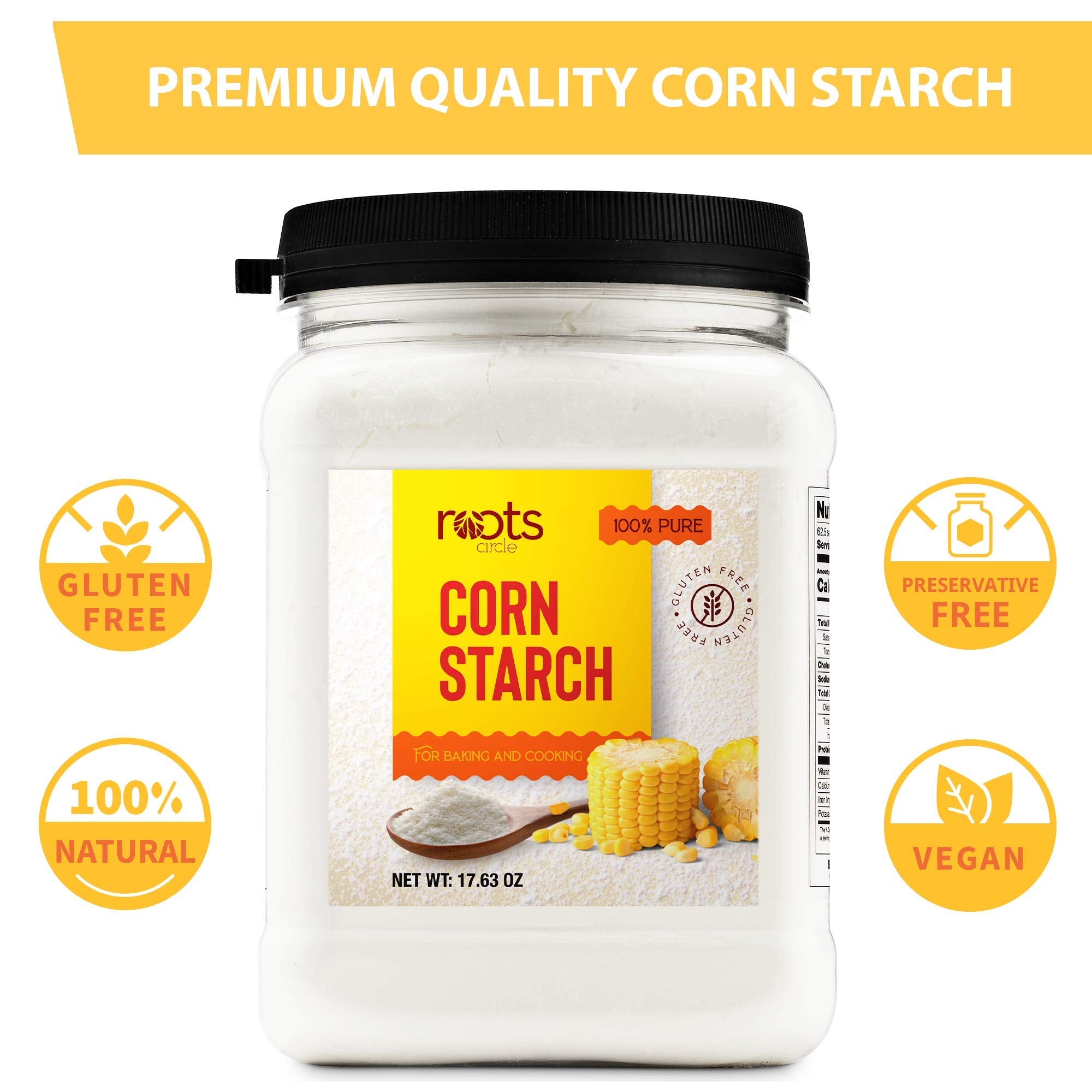 Roots Circle measuring spoon with starch for precise portions and efficient baking