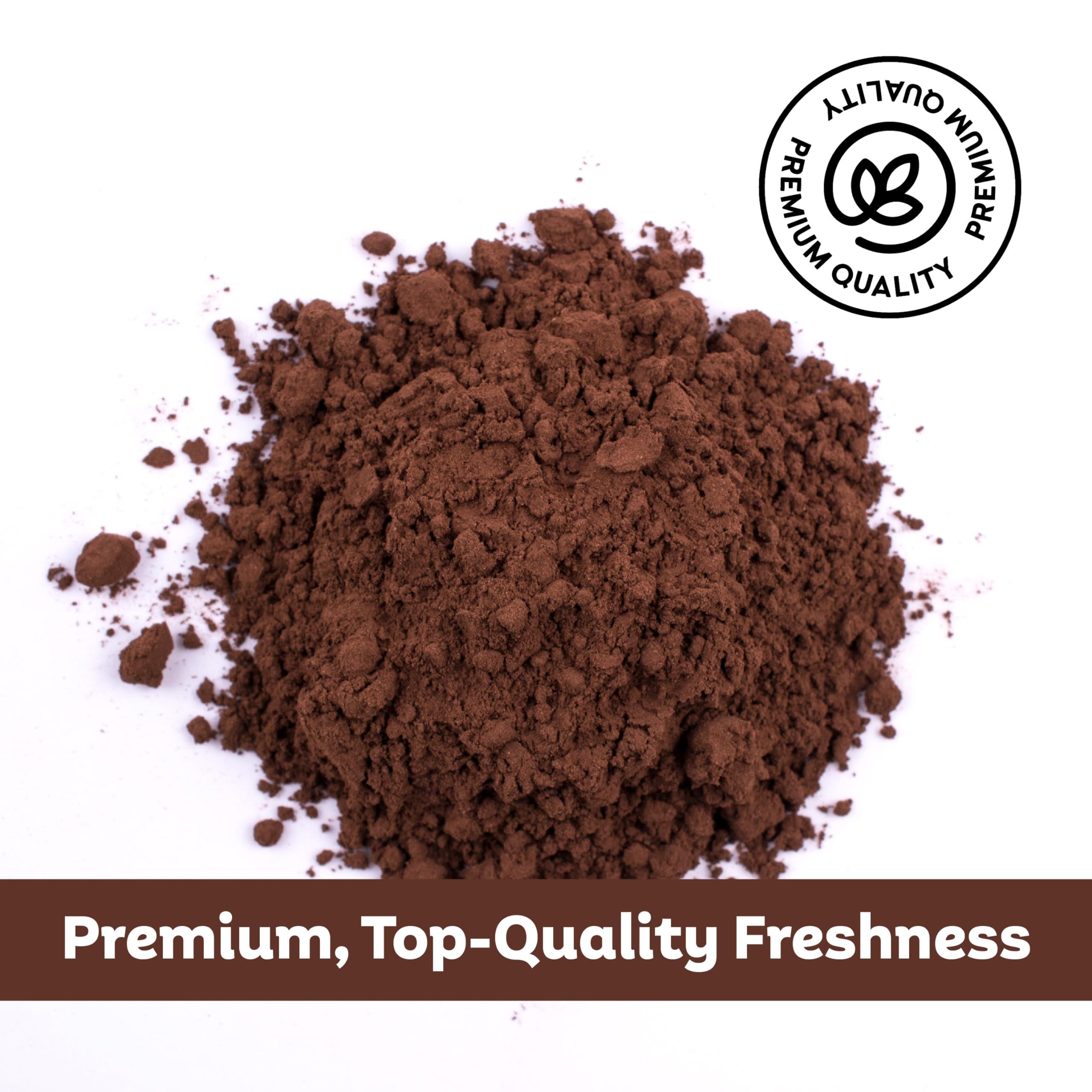 Roots Circle open container with a scoop showing easy access and airtight seal benefit