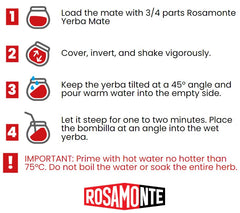 Rosamonte Suave bag beside a scale illustrating 1 kg size for lasting supply