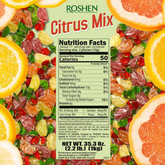 Roshen lemon candy close-up highlighting zesty appearance