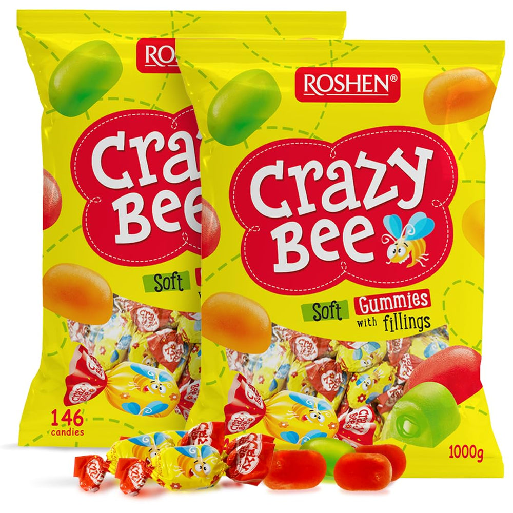 Roshen packaging front view showing assorted jelly candies and brand