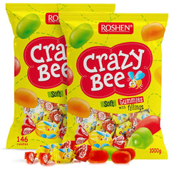 Roshen packaging front view showing assorted jelly candies and brand
