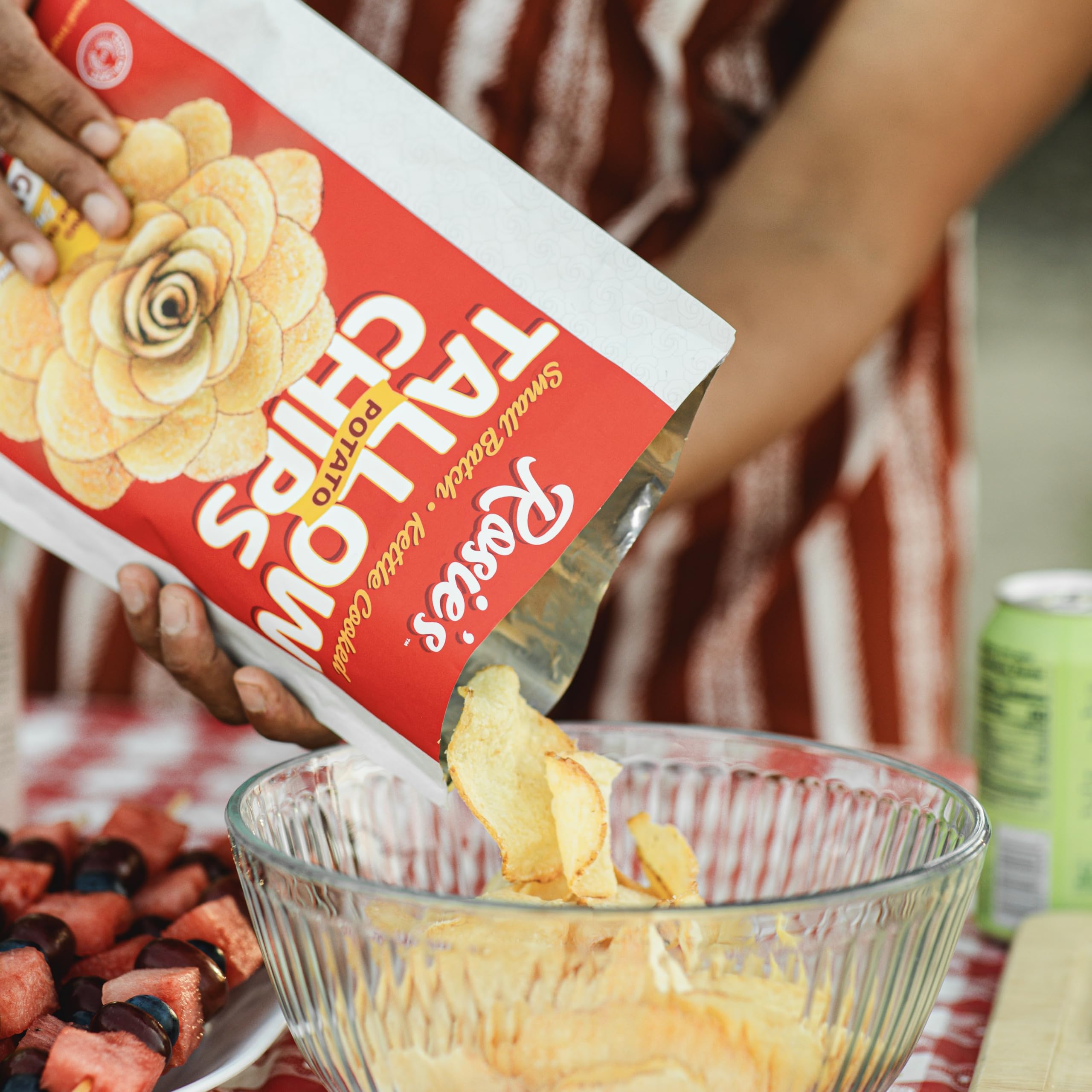 ROSIE'S CHIPS on a charcuterie board pairing for flavor and entertaining convenience