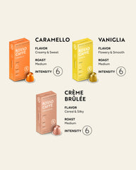 ROSSO CAFFÈ Vanilla pod close-up highlighting aroma preservation benefit