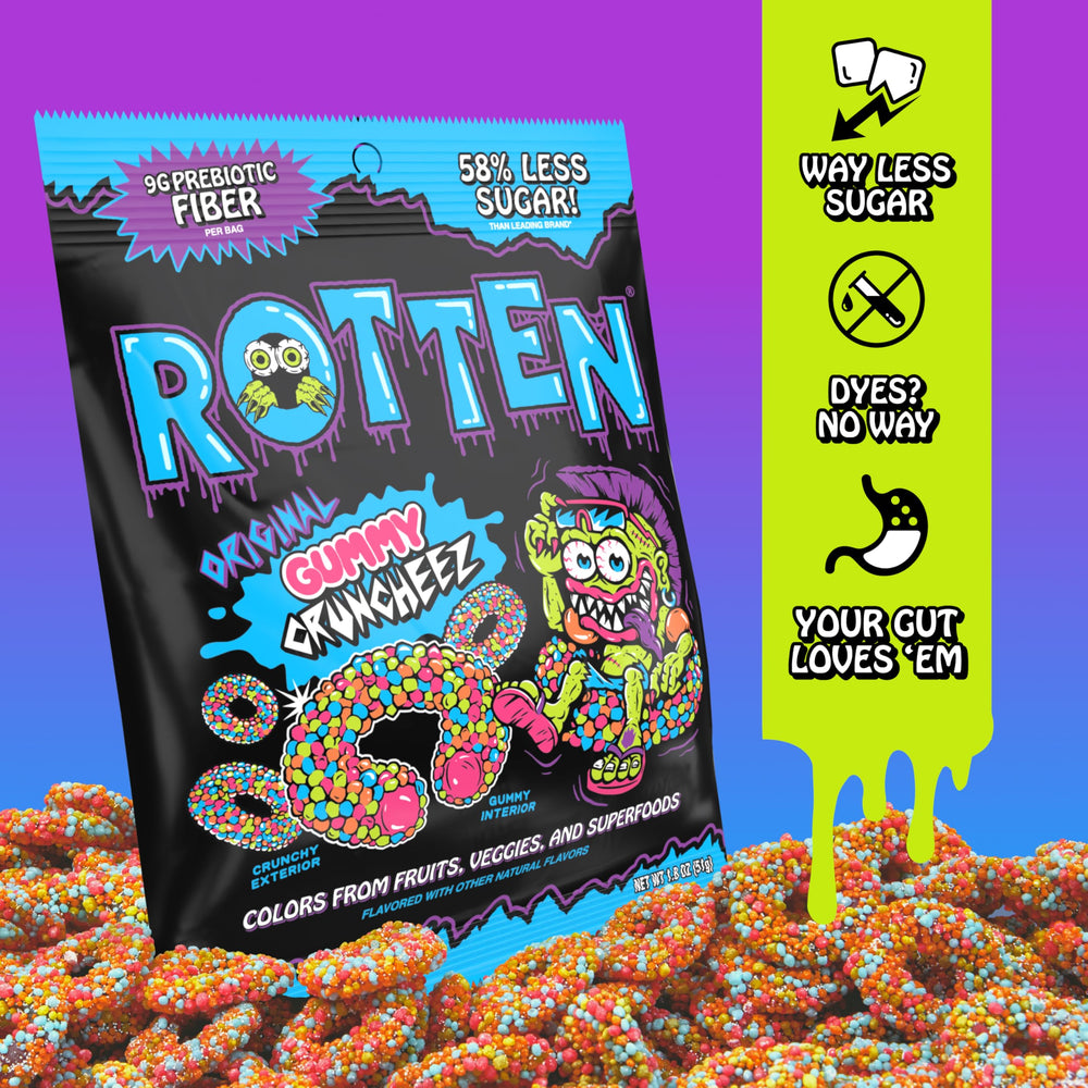 Rotten assortment of Loopy Lime Scary Cherry Barfin’ Blue Raz showcasing variety
