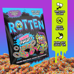 Rotten assortment of Loopy Lime Scary Cherry Barfin’ Blue Raz showcasing variety