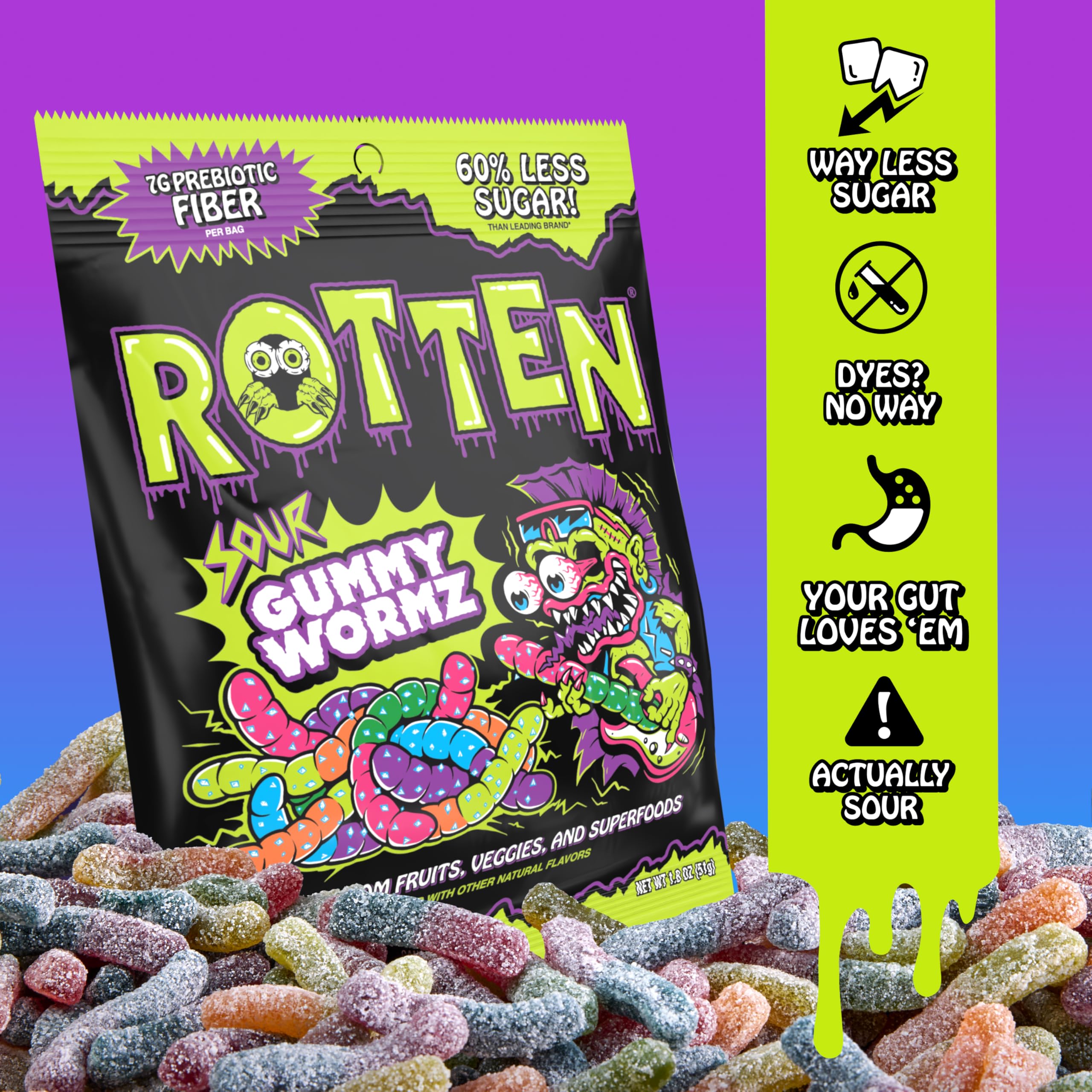 Rotten serving size on a hand for scale highlighting portable single-serve convenience