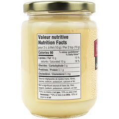 Close-up texture of Rougie duck fat, silky surface for improved mouthfeel