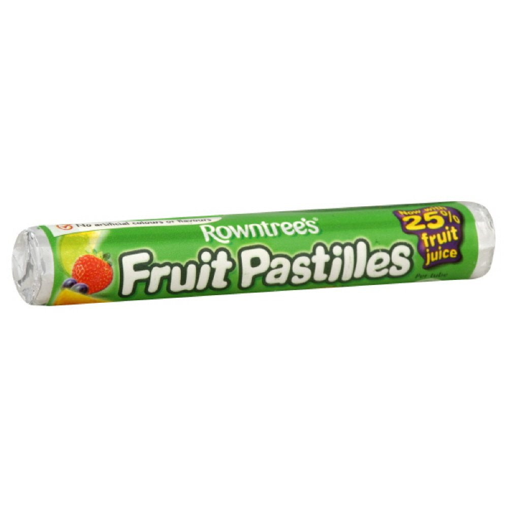Rowntree's front packaging showing a single roll and brand, convenient portable snack