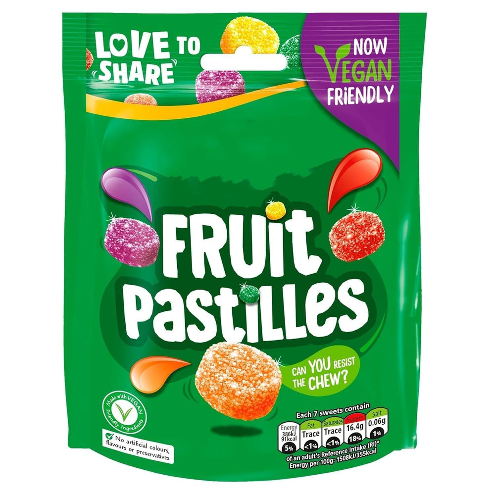 Rowntree's close-up of colourful pastilles showcasing texture and appeal