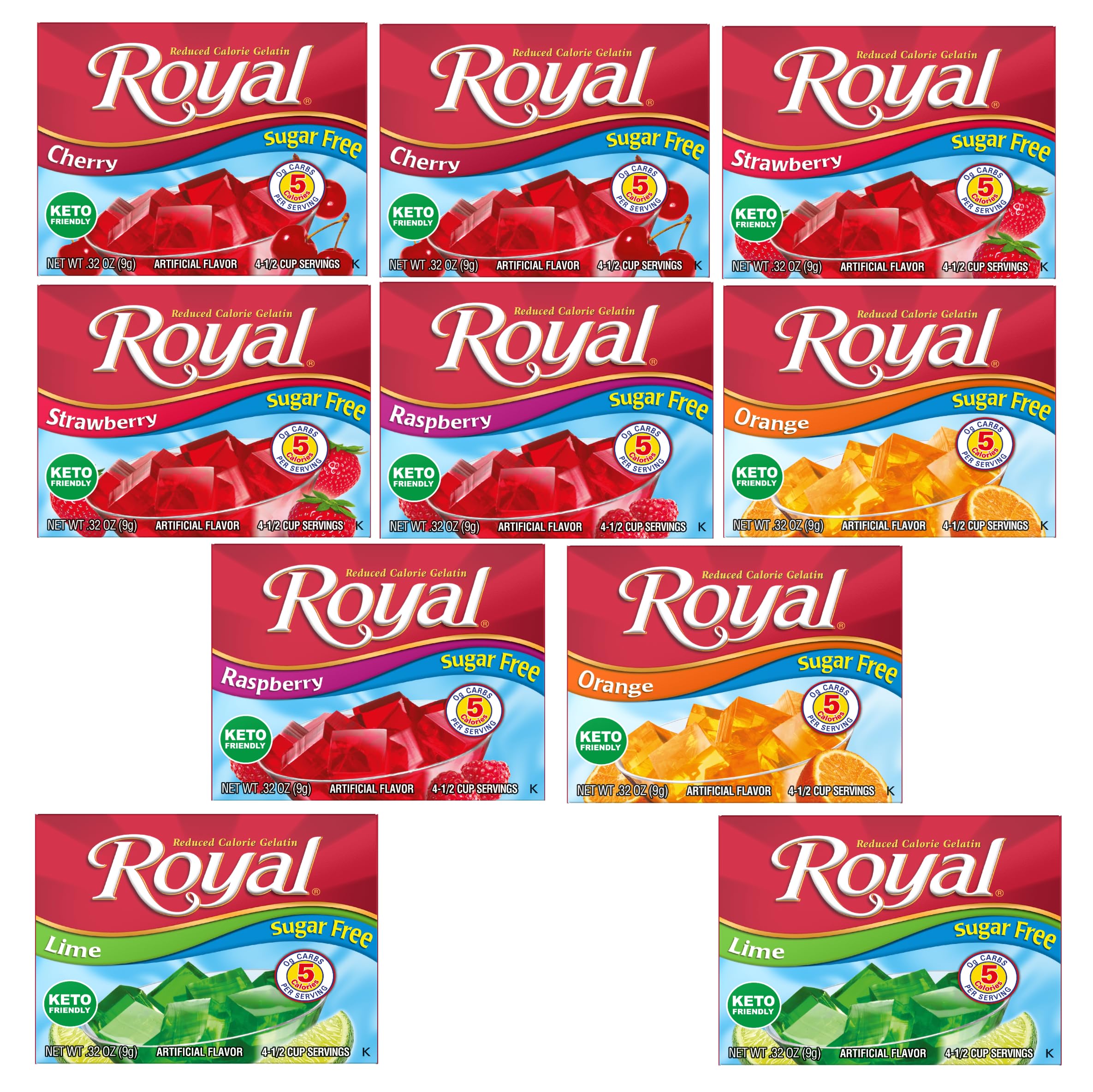Royal front packaging showing variety pack and convenience