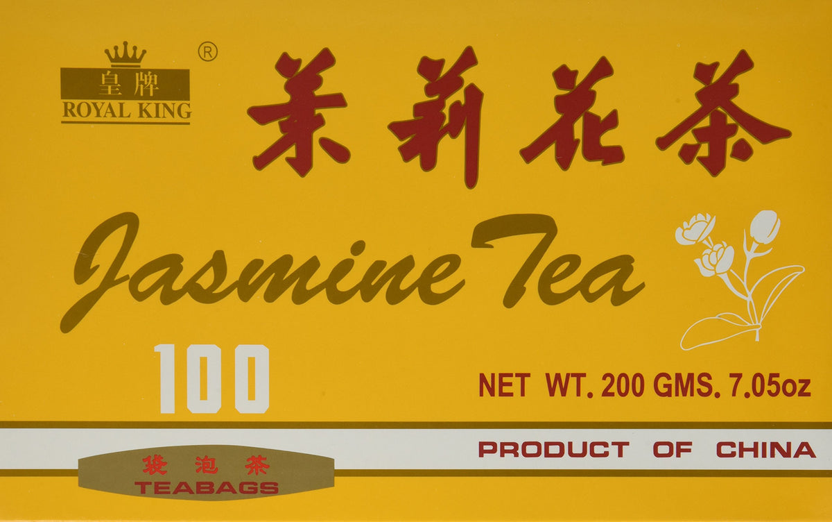 Royal King front packaging showing 100 tea bags and clear product details for convenience