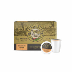 ROYAL KONA COFFEE FOR ROYALTY front box showing branding and 12-count benefit