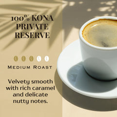 ROYAL KONA COFFEE ground texture close-up highlighting even grind for smooth brewing