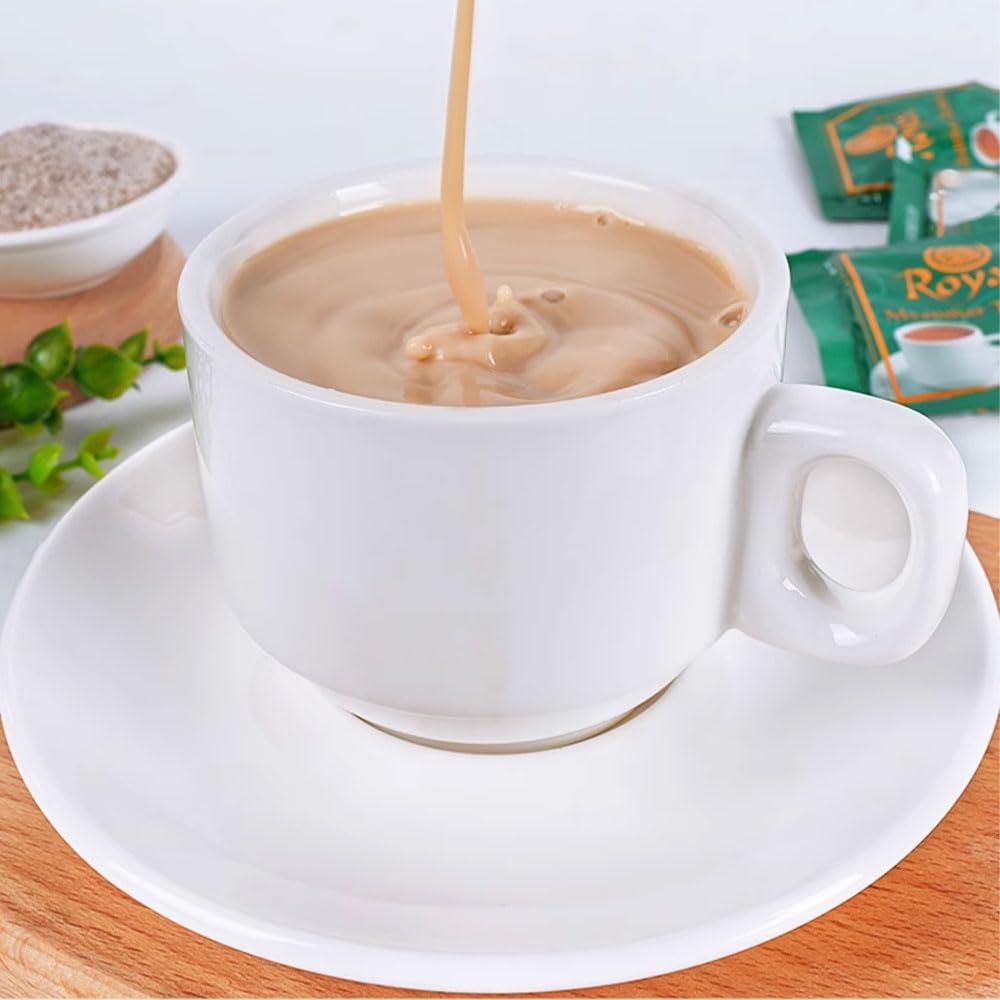 Royal Myanmar Teamix prepared cup of Burmese milk tea showcasing creamy texture and aroma