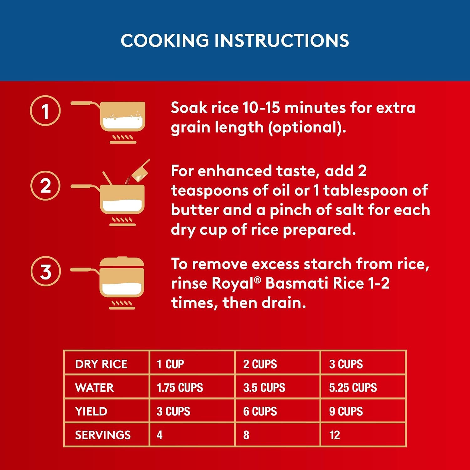 Royal organic basmati measured scoop beside scale for portion control benefit
