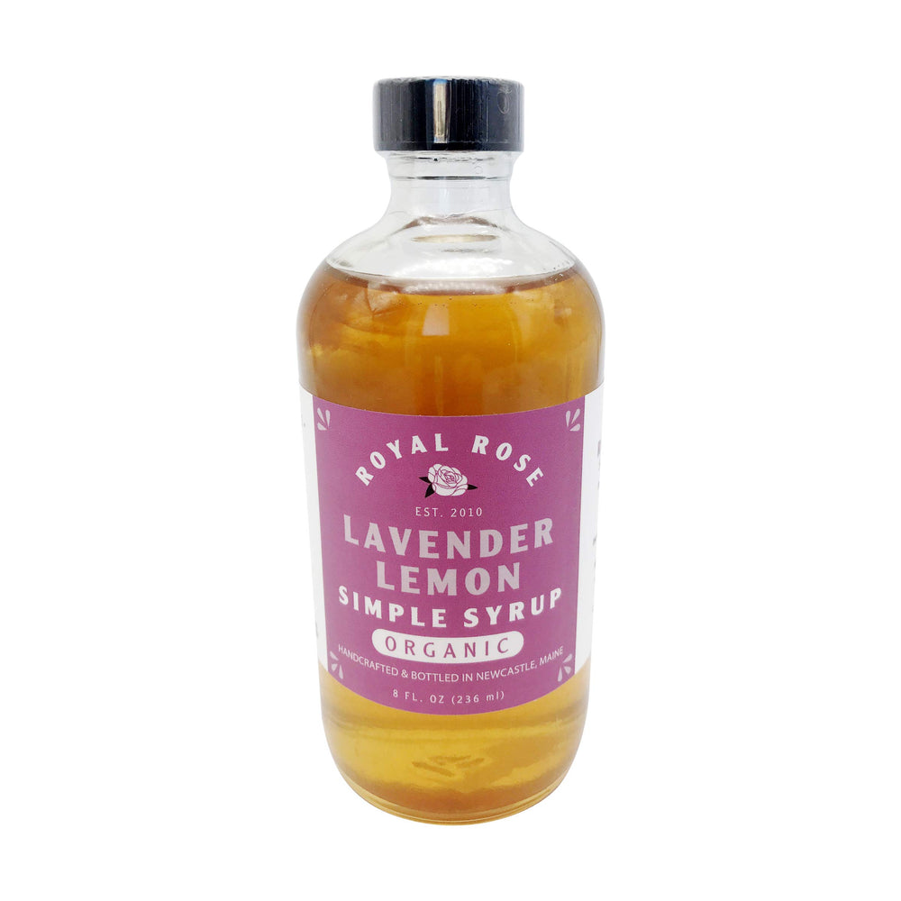 Royal Rose front packaging showing bottle and label, highlights premium organic quality