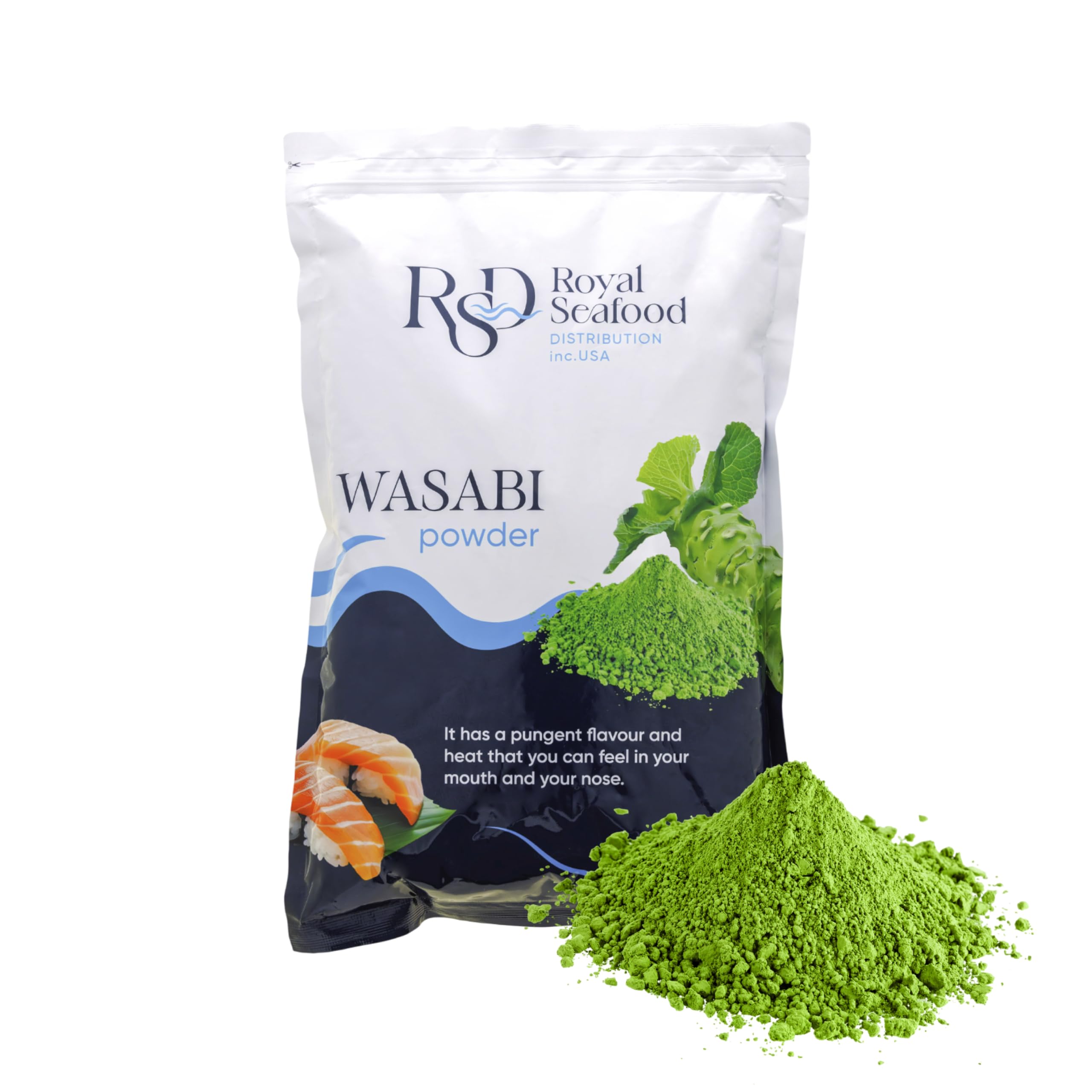 Royal Seafood Distribution front packaging showing 1kg resealable bag and brand