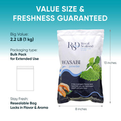 Royal Seafood Distribution open bag close-up of powder texture for freshness